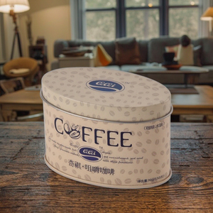 Tùy Chỉnh In Hình Dạng Hình Bầu Dục Cà Phê <span class=keywords><strong>Tin</strong></span> Có Thể Cho Nến Sô Cô La Bạc Hà Trà Hộp Thiếc Cho Cookie Kim Loại Hộp Thiếc Tùy Chỉnh Bao Bì - Product Image 6