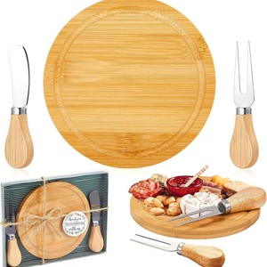 Planche à découper carrée en bambou BSTW, lavable au <span class=keywords><strong>lave</strong></span>-<span class=keywords><strong>vaisselle</strong></span>, pour le fromage et le pain, petite planche à découper pour la maison, fête, cadeau <span class=keywords><strong>de</strong></span> Noël, idée <span class=keywords><strong>de</strong></span> cadeau, boîte cadeau - Product Image 5