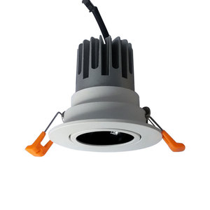 ไฟ LED เชิงพาณิชย์ โคมไฟเพดานแบบฝัง อะลูมิเนียมสีดำ 4100K แสงขาวธรรมชาติ AC 220V อายุการใช้งาน 50000 ชั่วโมง CRI 90 IP20 ปรับความสว่างได้ - Product Image 2