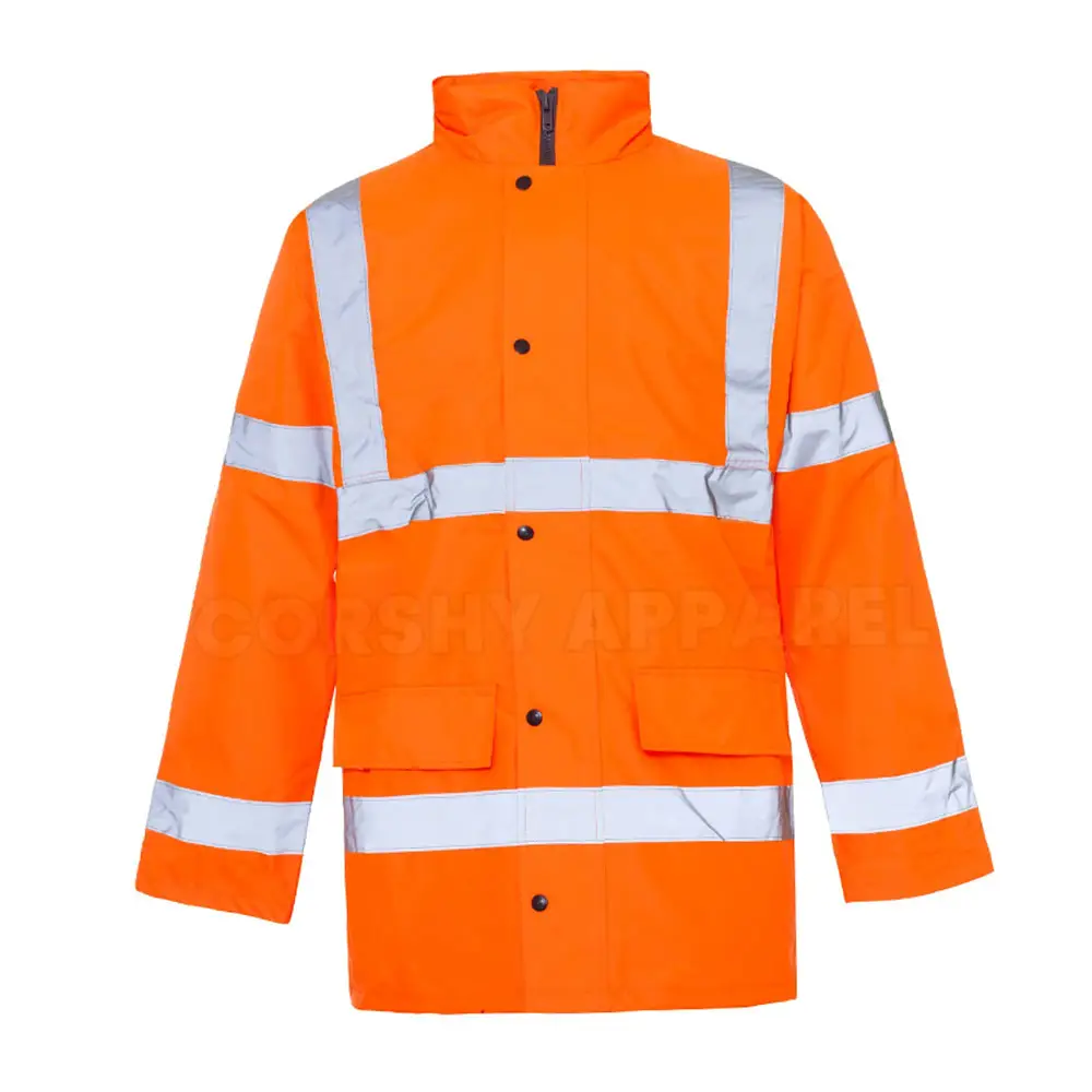 工場カスタムメイド作業用ジャケット構造視認性の高い作業用リフレクター衣類作業用反射ジャケット