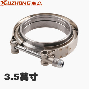 Collier de serrage en acier inoxydable Xuzhong de type V pour tuyau, 2, 2,5, 3, 3,5, 4 pouces, pour modification d'échappement automobile - Product Image 4
