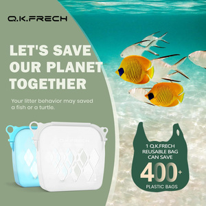 Bolsa de Silicona Plegable Reutilizable Ecológica LFGB Libre de BPA con Logotipo Personalizado para Niños, para la Playa, el Teléfono, Cosméticos, el Almuerzo, Comida, Verano - Product Image 5