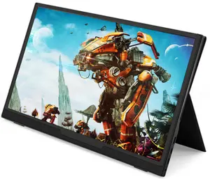 PS4 spiel tragbare monitor 15.6 zoll 15 zoll super dünne monitor 1080P IPS LCD mit touch mit batterie typ C tyep-c