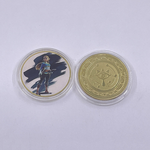 Custom Classical Metal Craft Purya Link Gold Coin Japón Anime Juego Legend of <span class=keywords><strong>Zelda</strong></span> Coin - Product Image 3