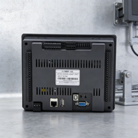 PLC con Pantalla Táctil de 7 Pulgadas, HMI Todo en Uno, RS232, RS485, IO, Controlador Lógico Programable, Compatible con Mitsubishi FX2N FX3U