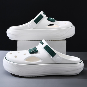 Sandales plateforme Crocs pour hommes, EVA antidérapantes, respirantes, augmentant la taille, pour la plage et les activités de plein air - Product Image 1
