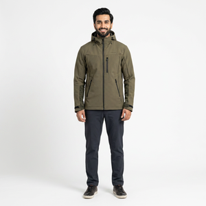 Vente en gros d'usine, veste softshell imperméable en toile pour homme, pour la navigation en mer, la randonnée en montagne, la pêche, le camping, les activités de plein air - Product Image 1
