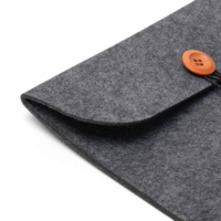 Housse d'ordinateur portable en feutre personnalisable pour le bureau, l'école, imperméable, antichoc, organiseur de documents