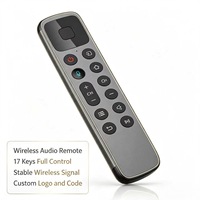 Control Remoto de Audio para el Hogar JCXK de 17 Teclas, Control Remoto Inalámbrico de Plástico ABS para Sistema de Audio, Suministro de Fábrica Personalizado OEM ODM