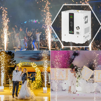 Appareil à étincelles froides Mobile Spark Mini Portable 350W avec protection IP33, télécommande sans fil et batteries, pour intérieur/extérieur et scène