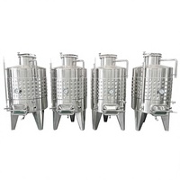 Cuve de fermentation conique industrielle en acier inoxydable Hermann 3000L 5000L Grande capacité Garantie 5 ans Triphasé 380V