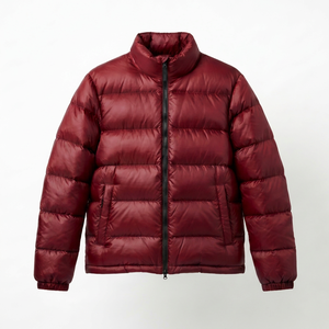Veste matelassée légère pour homme, manteau d'hiver chaud et isolé avec fermeture éclair intégrale, vêtement d'extérieur décontracté à capuche - Product Image 1