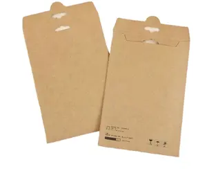 Özelleştirilmiş baskılı logo sert kraft kağıt karton zarf sert mailler karton nakliye posta zarf