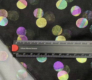 Film de gaufrage à chaud en maille à <span class=keywords><strong>pois</strong></span> bronzés, gaufrage laser, film de gaufrage à chaud coloré, maille de gaufrage colorée, jupes pour filles, tissu en maille coloré - Product Image 3