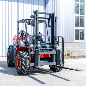 Chinese Four-wheel 3.0-ton 3.5-ton 4.0-ton <strong>Forklifts</strong> for <strong>All</strong>-<strong>terrain</strong> Mini-sized, <strong>Diesel</strong>-powered Off-road <strong>Forklifts</strong> - Product Image 1