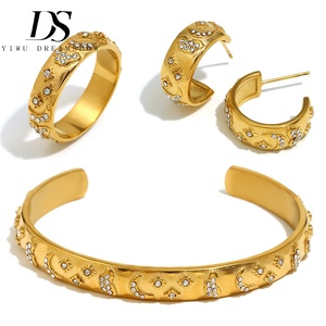 Set di gioielli tarocchi di Design originale da sogno 18k placcato oro braccialetto appannato gioielli gratis in acciaio inossidabile gioielli da donna - Product Image 1