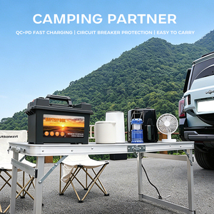 Boîte à batterie solaire Boman 12V, étanche IP67, avec deux ports USB, pour le camping, les activités de plein air, les équipements marins - Product Image 1