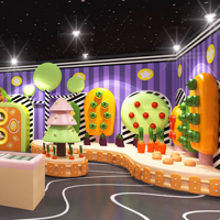 Parc d'attractions intérieur Chicken Squad, ferme de simulation avec poules pondant des œufs, scène de ferme simulée, divertissement de simulation de ferme de poules pondeuses