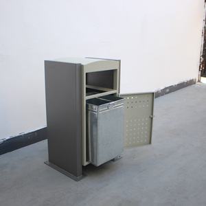 Gavin contenitori per il riciclaggio di metallo all'aperto contenitore per la raccolta dei rifiuti di raccolta dei rifiuti cestino della spazzatura in metallo bidone di selezione - Product Image 4
