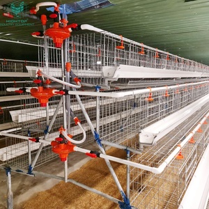 Gabbie per Polli a Strati Tipo A in Rete Metallica Zincata a Caldo, Economiche <span class=keywords><strong>e</strong></span> Durevoli, con Mangiatoia <span class=keywords><strong>e</strong></span> Abbeveratoio per Pollaio - Product Image 6