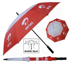 Parapluie de golf rotatif Airtel à double couche, 8 panneaux, rayon de 120 cm, cadeau d'affaires - Product Image 1