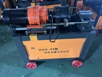 Machine à rouler les filets de barres d'armature de type 45, machine à fileter les barres d'acier haute efficacité 4kW pour l'industrie de la construction
