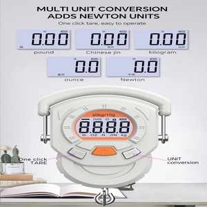 SNEDA Fischwaage 132lb/60kg USB-Aufladung Digitale Angelwaage mit Hintergrundbeleuchteter LCD-Anzeige Tragbarer Griff Edelstahl-Haken - Product Image 5