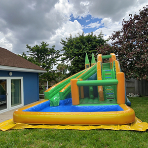 Hộ gia đình nhỏ trượt nước Inflatable cho trẻ em và người lớn trượt nước lâu đài Inflatable cho các sự kiện vui vẻ - Product Image 1