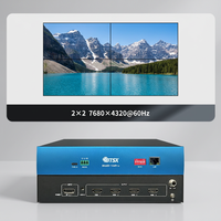 Procesador de Video Wall 8K60D-104Pro con Actualización de Firmware Tipo-C, Salida Completa y Canal de Respaldo en Caliente para Sala de Simulación y Entrenamiento