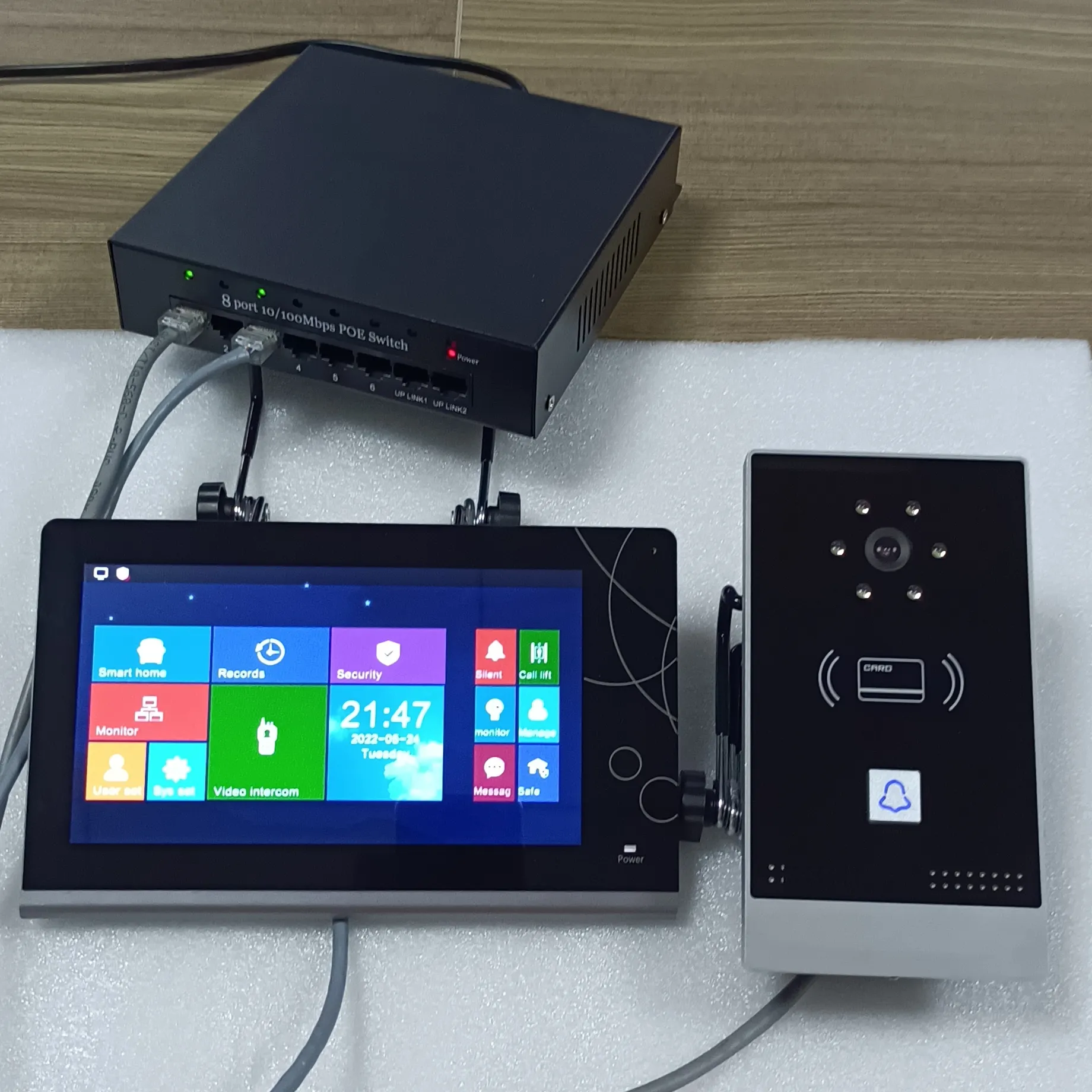 Intercom IP POE Villa Video Door Phone с Tuya Smart Home System, AHD1080P, In