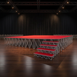 เวทีพื้นผิวพรมแดงสำหรับคอนเสิร์ตและงานประชุม - Product Image 1
