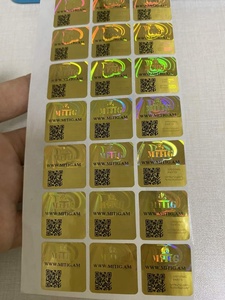 Etiquetas de Seguridad de Vinilo Personalizadas con Holograma 3D, Código QR, Redondas, Anti-Falsificación, a Prueba de Manipulación, Impermeables, Venta al Por Mayor - Product Image 3