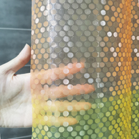 Rideau de douche en PEVA à pois de couleur personnalisée