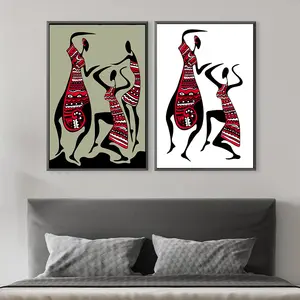 Vintage Africa Art Dance Women Canvas Art Posters and Prints Abstract Canvas Painting Wall Pictures for Living Room Home Decor