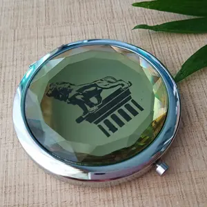Made usa 도매 products 어필하는 큐빅 crystal pocket 메이 컵 mirror