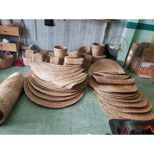 Tapis tissés en jute et en herbe de mer SML - Tapis en paille et en jacinthe d'eau tissés à la main, fabriqués au Vietnam pour le salon et la chambre à coucher - Product Image 5