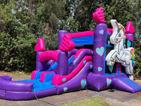 Château gonflable commercial pour adultes et enfants avec toboggan à vendre