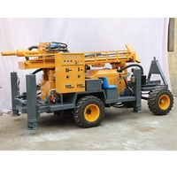Machine de forage de puits d'eau diesel Whirlwind T200, robuste, portable sur remorque, avec pompe à boîte de vitesses, portée maximale 200m, vente directe usine