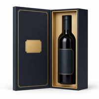 Boîte cylindrique pour bouteilles de vin avec services d'emballage et d'impression personnalisés pour présentoir de bouteilles en carton