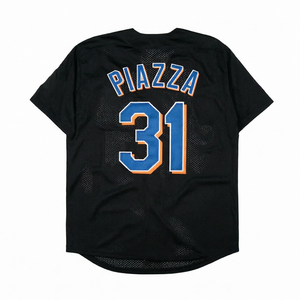 Jersey Baseball Pria Gaya Vintage Jahitan Klasik 1 Mookie Wilson 4 Lenny Dykstra 16 Gooden 18 Darryl Strawberry 31 PIAZZA S-3XL - Product Image 6