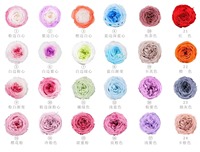 Bouquet de roses éternelles en gros 35 cm – Magnifique arrangement décoratif coloré, variété de fleurs, coffret cadeau Saint-Valentin