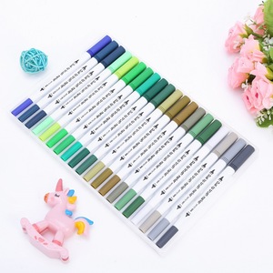 Stylos pinceau aquarelle à double pointe Stylo pinceau fin Marqueurs de coloriage pour enfants et adultes - Product Image 3