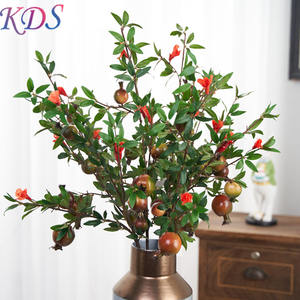 Árbol de limón, frutas rojas y flores, decoración <span class=keywords><strong>para</strong></span> el hogar, boda, simulación de manzana, limón, fruta, planta falsa - Product Image 3