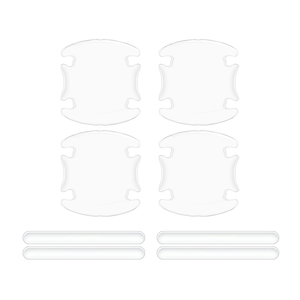 สติ๊กเกอร์ฟิล์มใสป้องกันรอยขีดข่วนที่มือจับประตูรถยนต์ 8 ชิ้น - Product Image 1