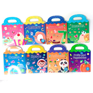 Libro personalizado para bebés, silencioso y ocupado, el mejor regalo <span class=keywords><strong>de</strong></span> Navidad para niños, libro <span class=keywords><strong>de</strong></span> pegatinas para actividades alimentarias, libro <span class=keywords><strong>de</strong></span> entrenamiento Mindfulness - Product Image 5