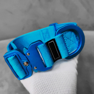 HondenHalsband ligero colorido aluminio 2,5 cm 4cm 5cm duradero <span class=keywords><strong>Nylon</strong></span> táctico perro Collar con acolchado de neopreno suave - Product Image 1