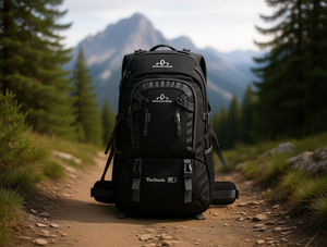 Zaino da Escursionismo 30-40L Impermeabile in Nylon con Vestibilità Regolabile per Viaggi all'Aperto - Product Image 2