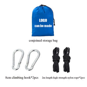 Amache per paracadute personalizzate personalizzate doppio e singolo portatile leggero all'aperto amaca da campeggio - Product Image 6