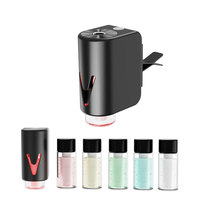 Diffuseur d'arômes intelligent portable et rechargeable pour voiture, désodorisant d'air, diffuseur d'huiles essentielles électrique USB ultrasonique sans eau