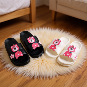 Fex10 Women's Animal Print <b>Slippers</b> Black Off White Size 36 41 Summer Outdoor Anti Slip EVA Sole Plastic Upper - Product Image 2